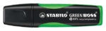 Stabilo Green Boss Pennarello fluorescente - Realizzato con l'83% di plastica riciclata - Larghezza tratto tra 2 e 5 mm - Ricaricabile - Colore verde