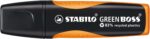 Stabilo Green Boss Pennarello fluorescente - Realizzato con l'83% di plastica riciclata - Tratto da 2 a 5 mm - Ricaricabile - Colore arancione