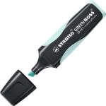 Stabilo Green Boss Pastel Pennarello fluorescente - Realizzato con l'83% di plastica riciclata - Tratto da 2 a 5 mm - Ricaricabile - Colore Tocco di turchese - immagine 2