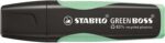 Stabilo Green Boss Pastel Pennarello fluorescente - Realizzato con l'83% di plastica riciclata - Tratto tra 2 e 5 mm - Ricaricabile - Colore: Un tocco di menta