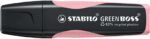Stabilo Green Boss Pastel Pennarello fluorescente - Realizzato con l'83% di plastica riciclata - Tratto tra 2 e 5 mm - Ricaricabile - Colore Rosa Blush