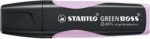 Stabilo Green Boss Pastel Pennarello fluorescente - Realizzato con l'83% di plastica riciclata - Tratto tra 2 e 5 mm - Ricaricabile - Colore Brisa Violeta