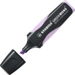Stabilo Green Boss Pastel Pennarello fluorescente - Realizzato con l'83% di plastica riciclata - Tratto tra 2 e 5 mm - Ricaricabile - Colore Brisa Violeta - immagine 2