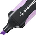 Stabilo Green Boss Pastel Pennarello fluorescente - Realizzato con l'83% di plastica riciclata - Tratto tra 2 e 5 mm - Ricaricabile - Colore Brisa Violeta - immagine 3