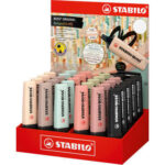 Stabilo Boss Naturecolors Espositore da 30 pennarelli - Tratto tra 2 e 5 mm - Inchiostro a base d'acqua - Colori: Siena