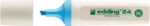Edding 24 EcoLine Pennarello fluorescente - Punta smussata - Tratto tra 2-5 mm - 90% di plastica riciclata - Etichetta ecologica Blue Angel - Colore azzurro