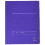 Mariola Cartellina in cartone con busta Folio 500 g/m² - Misure 34x25x1 cm - Chiusura con elastico - Colore blu opaco