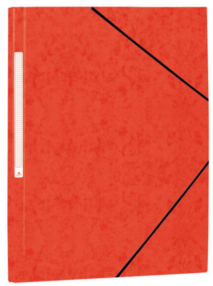 Mariola Cartellina in cartone Simil Prespan con etichetta sul dorso Folio 500 g/m² - Dimensioni 34 x 25 cm - Chiusura con elastico - Colore rosso