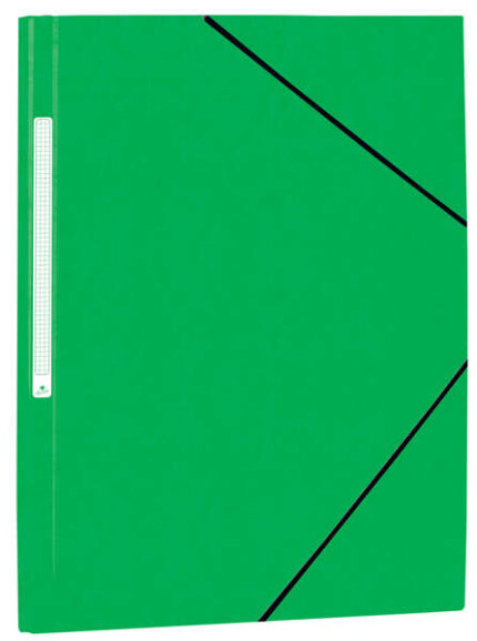 Mariola Cartellina in cartone Simil Prespan con etichetta sul dorso Folio 500 g/m² - Dimensioni 34 x 25 cm - Chiusura con elastico - Colore verde