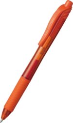 Pentel EnerGel X Confezione da 4 penne a sfera retrattili con inchiostro gel - Punta da 0,7 mm - Tratto da 0,35 mm - Ricaricabile - Impugnatura antiscivolo - 50% di materiali riciclati - Colori fantasia assortiti - immagine 4
