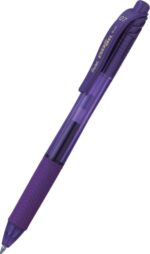Pentel EnerGel X Confezione da 4 penne a sfera retrattili con inchiostro gel - Punta da 0,7 mm - Tratto da 0,35 mm - Ricaricabile - Impugnatura antiscivolo - 50% di materiali riciclati - Colori fantasia assortiti - immagine 5