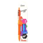 Pentel iZee Confezione da 4 penne a sfera retrattili - Punta 0