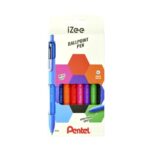 Pentel iZee Confezione da 8 penne a sfera retrattili - Punta 0