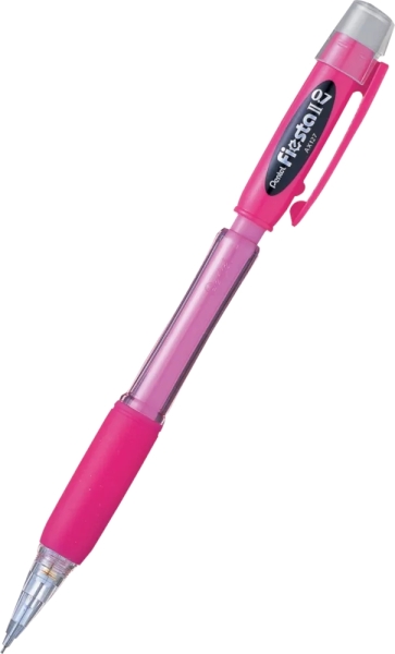 7 mm con gomma - Include 2 ricariche - Impugnatura in gomma - Design ergonomico - Colore rosa