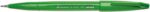Pentel Brush Sing Pen Basic Confezione da 4 pennarelli con punta a pennello - Linee sottili o spesse a seconda della pressione - Realizzati con l'81% di plastica riciclata - Colori: nero, blu, rosso e verde - immagine 5