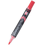 6 mm - Tratto da 1 a 5 mm - Dosaggio dell'inchiostro tramite pistone - Colore rosso