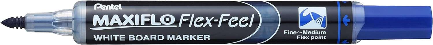 Pentel Maxiflo Flex-Feel Pennarello per lavagna bianca - Punta flessibile 4