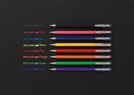 5 mm - Inchiostro gel opaco - Realizzata con il 55% di materiali riciclati - Colore verde