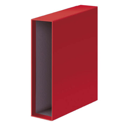Dohe Archicolor Custodia per raccoglitore a leva - Formato Folio - Cartone rivestito - Colore rosso