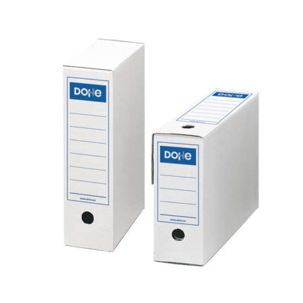Dohe Scatola per archiviazione definitiva - Formato Folio - Dimensioni 255x355x100 mm - Utilizzabile in orizzontale e verticale - Facile da montare - Colore bianco
