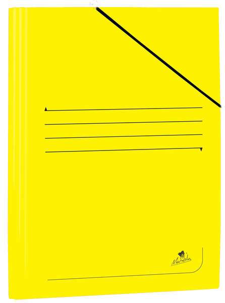 Mariola Cartellina in cartoncino plastificato Folio 500 g/m² - Dimensioni 34x25 cm - Chiusura con elastico - Colore giallo Mariola Cartellina in cartoncino plastificato Folio 500 g/m² - Dimensioni 34x25 cm - Chiusura con elastico - Colore giallo