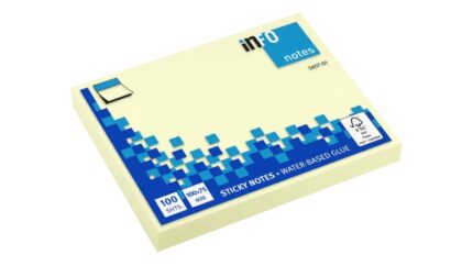 Global Notes inFO Blocco da 100 foglietti adesivi 100 x 75 mm - Certificazione FSC™ - Colore giallo
