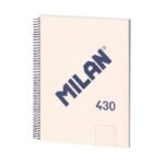 Milan Serie 1918 Quaderno a spirale formato A4 a righe da 7 mm - 80 fogli da 95 g/m² - Microperforato
