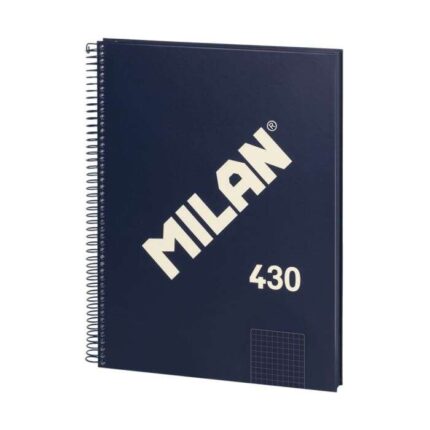 Milan Serie 1918 Quaderno a spirale Formato A4 Griglia 5x5 mm - 80 fogli da 95 g/m² - Microperforato