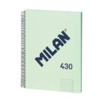 Milan Serie 1918 Quaderno a spirale Formato A4 Griglia 5x5 mm - 80 fogli da 95 g/m² - Microperforato