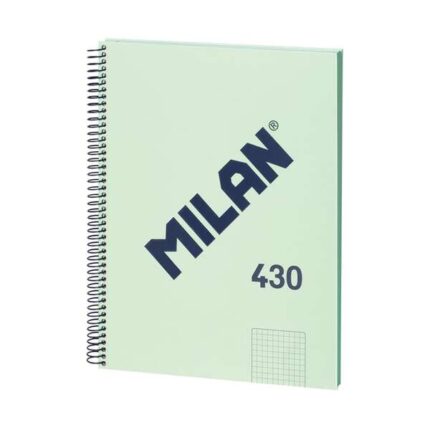 Milan Serie 1918 Quaderno a spirale Formato A4 Griglia 5x5 mm - 80 fogli da 95 g/m² - Microperforato