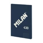 Milan Serie 1918 Taccuino rilegato Formato A4 Griglia 5x5 mm - 48 fogli da 95 g/m² - Microperforato - Copertina morbida - Colore blu scuro
