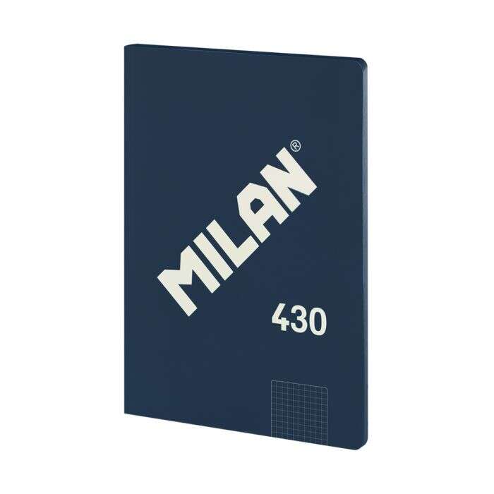 Milan Serie 1918 Taccuino rilegato Formato A4 Griglia 5x5 mm - 48 fogli da 95 g/m² - Microperforato - Copertina morbida - Colore blu scuro Milan Serie 1918 Taccuino rilegato Formato A4 Griglia 5x5 mm - 48 fogli da 95 g/m² - Microperforato - Copertina morbida - Colore blu scuro