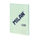 Milan Serie 1918 Taccuino rilegato Formato A4 Righe da 7 mm - 48 fogli da 95 g/m² - Microperforato - Copertina morbida - Colore verde