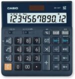 Casio DH-12ET Calcolatrice da tavolo - Display extra-large a 12 cifre - Alimentazione solare e a batterie - Colore blu scuro - immagine 2