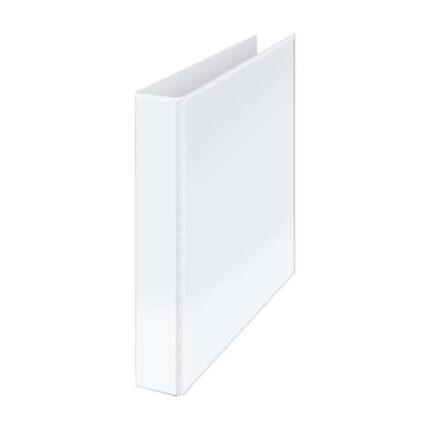 Dohe Cartella Canguro Basic A4 - 4 anelli misti da 35 mm - Tasca sul dorso e sulla copertina - Cartone rivestito - Colore bianco