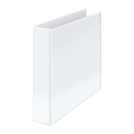 Dohe Cartella Canguro Basic A4 - 4 anelli misti da 55 mm - Tasca sul dorso e sulla copertina - Cartone rivestito - Colore bianco