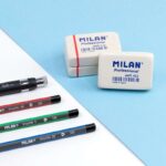 Milan Professional Soft 412 Gomma da cancellare rettangolare - a forma di briciola di pane - gomma sintetica - confezionate singolarmente - colore bianco - immagine 2