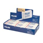 Milan Professional Soft 412 Gomma da cancellare rettangolare - a forma di briciola di pane - gomma sintetica - confezionate singolarmente - colore bianco - immagine 3