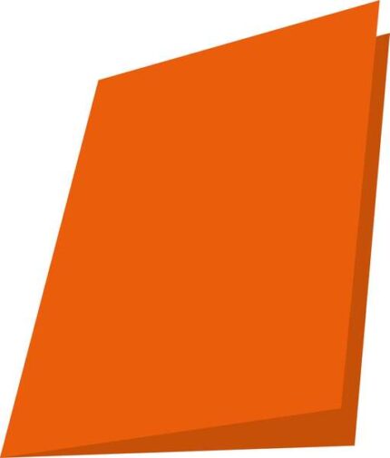 Mariola Confezione da 50 sottocartelle in cartoncino 180 g - Formato Folio - Fessura per fastener - Colore Arancione