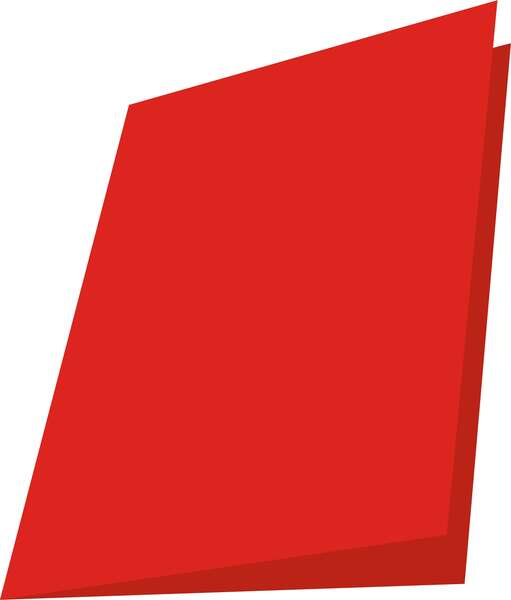 Mariola Confezione da 50 cartelline in cartoncino da 180 g - Formato A4 - Fessura per fastener - Colore rosso