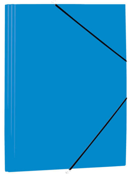 Mariola Cartellina in polipropilene con alette 450 micron - Formato Folio - Dimensioni 34x25 cm - Chiusura con elastico - Colore blu