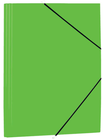 Mariola Cartellina in polipropilene con alette 450 micron - Formato Folio - Dimensioni 34x25 cm - Chiusura con elastico - Colore verde