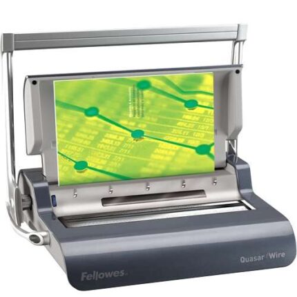 Fellowes Quasar Wire Rilegatrice A4 - Rilegatura fino a 130 fogli A4 - Perforazione fino a 15 fogli contemporaneamente