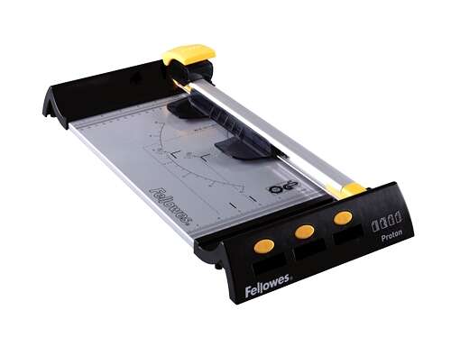 Fellowes Taglierina a rullo per uso moderato - Lunghezza di taglio 380 mm - Capacità di taglio per 10 fogli (80 g) - Meccanismo di taglio con sistema di sicurezza