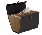 Bankers Box Valigetta archivio resistente - 19 scomparti per documenti - Chiusura di sicurezza a scatto - Struttura plastificata - Include foglio con etichette - immagine 3
