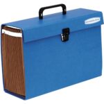 Fellowes Bankers Box Cartella classificatrice a fisarmonica - 19 scomparti organizzativi - Struttura plastificata - Chiusura di sicurezza a scatto - Include foglio con etichette