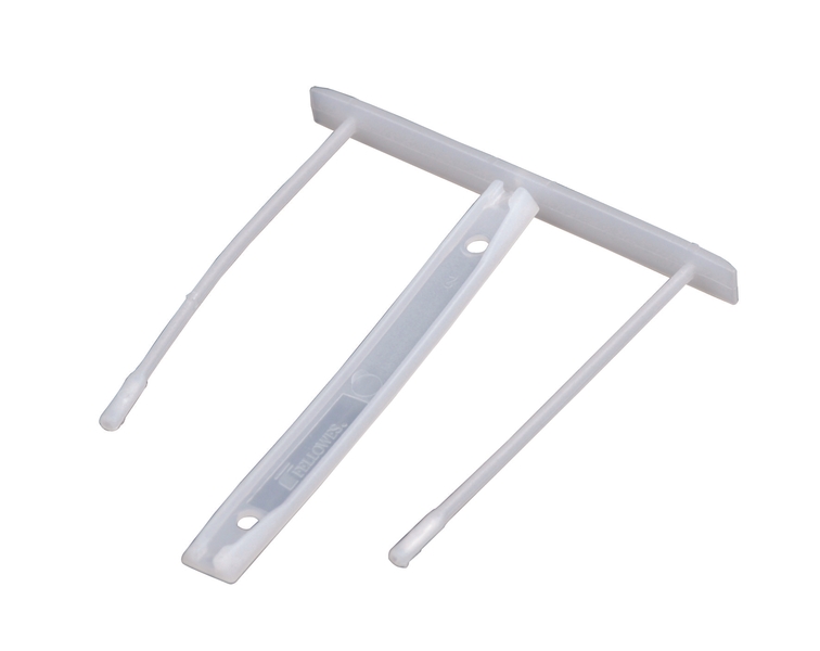 Fellowes Bankers Box Confezione da 100 Fastener in plastica da 85 mm - Facilita il trasferimento dei documenti - 2 pezzi in polipropilene riciclato - Capacità fino a 500 fogli