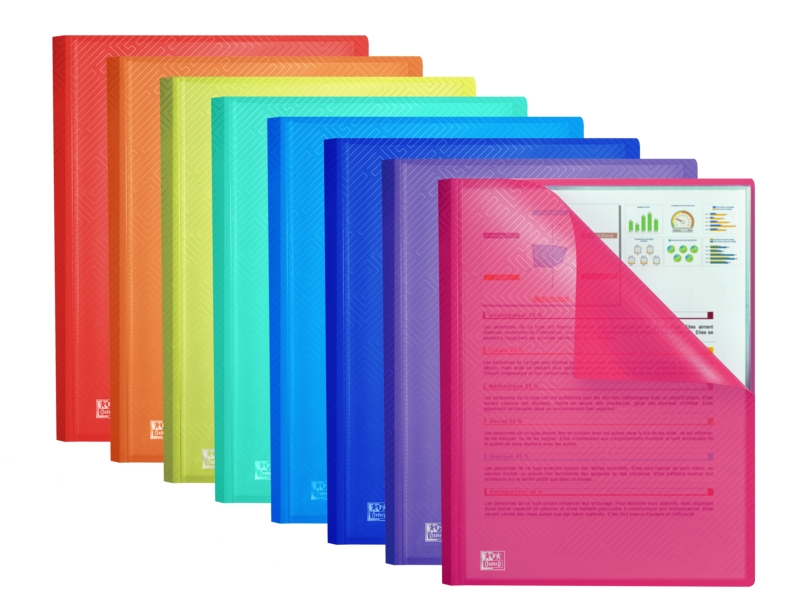 Oxford Urban A4 Cartellina con 60 buste saldate - Copertina in plastica traslucida - Colori assortiti Oxford Urban A4 Cartellina con 60 buste saldate - Copertina in plastica traslucida - Colori assortiti