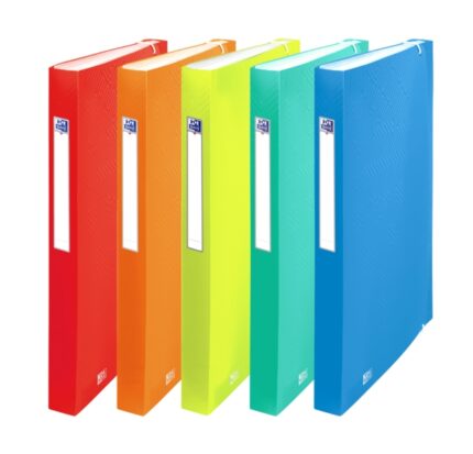 Oxford Urban A4+ Classificatore a 8 scomparti - Coperchio in plastica traslucida - Ideale per organizzare i documenti - Include etichette per i divisori - Colori assortiti