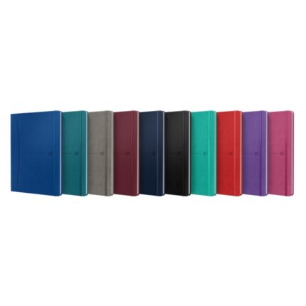Quaderno cucito Oxford Signature con copertina rigida B5 - 1 riga - 80 fogli - Colori assortiti